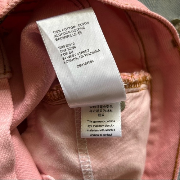 BDG Urban Outfitters Mom High Rise Light Pink Rolled Hem Denim Cotton Shorts 26 - Picture 14 of 14